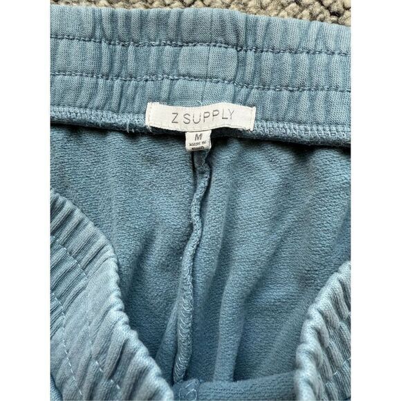 Z Supply Medium Cotton Blue Indigo Jogger Sweatpants - Picture 4 of 5